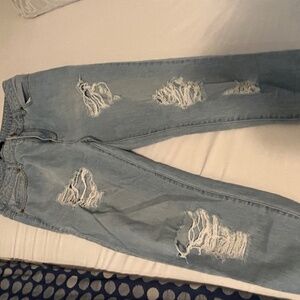 Multiple straight jeans